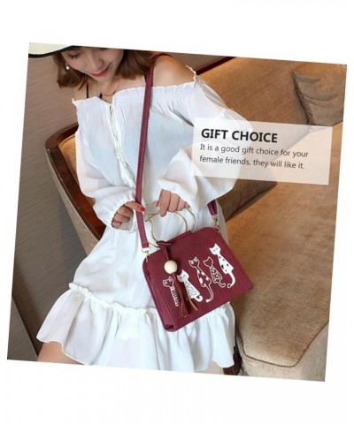 1pc messenger bag womens crossbody bag woman crossbody bag womens cross body purses summer bags for Dark Red $11.00 Crossbody...