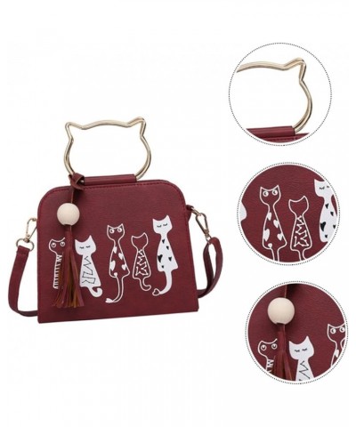 1pc messenger bag womens crossbody bag woman crossbody bag womens cross body purses summer bags for Dark Red $11.00 Crossbody...