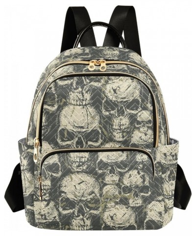 Skulls Grunge Style Backpack Purse for Women Fashion Travel Bag Ladies Shoulder Bags with Strap Handbag Lady Purse,M Small $1...