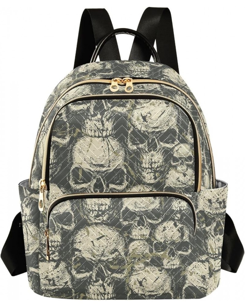 Skulls Grunge Style Backpack Purse for Women Fashion Travel Bag Ladies Shoulder Bags with Strap Handbag Lady Purse,M Small $1...