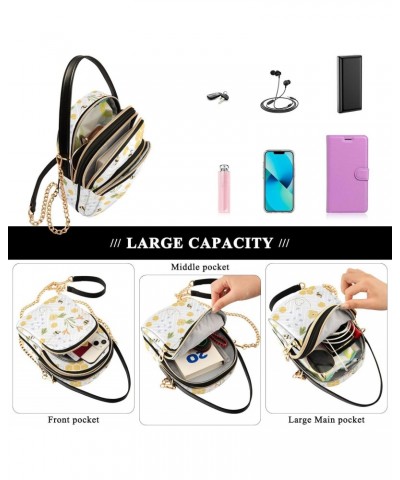 Bee Honey Crossbody Bags for Women Crossbody Purses Cell Phone Wallet with Chain Strap for Women $15.59 Crossbody Bags