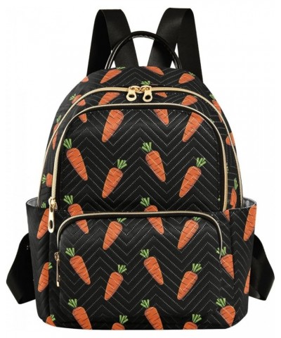 Carrot Black Women's Backpack Purse Causal Daypack Work Travel College Business Trip Bag Shoulder Bag Medium $21.23 Backpacks