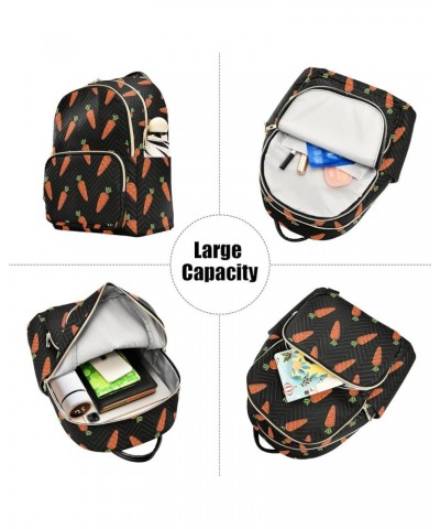 Carrot Black Women's Backpack Purse Causal Daypack Work Travel College Business Trip Bag Shoulder Bag Medium $21.23 Backpacks