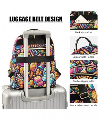 Summer Various Food Fashion Backpack Purse for Women, Casual Daypacks, Ladies Gift for Traveling Hiking Multicolor Small $14....