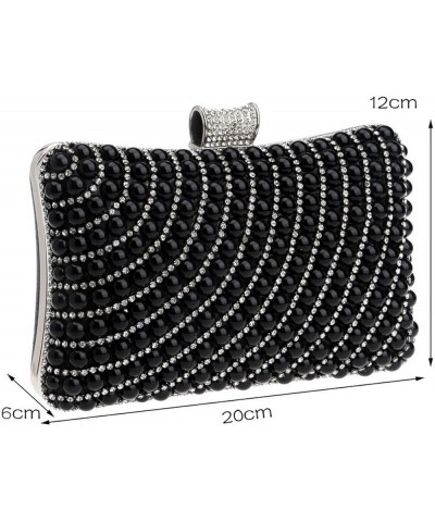 Evening Bag Clutch Bags, Wedding Clutch Bridal Prom Party Purse Handbags Black $24.02 Evening Bags