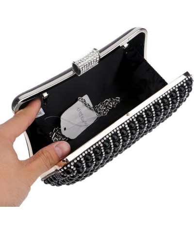 Evening Bag Clutch Bags, Wedding Clutch Bridal Prom Party Purse Handbags Black $24.02 Evening Bags