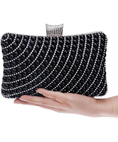 Evening Bag Clutch Bags, Wedding Clutch Bridal Prom Party Purse Handbags Black $24.02 Evening Bags